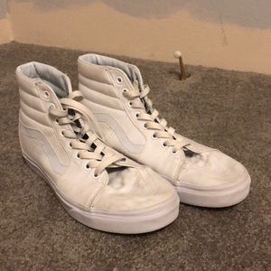 Used White Vans Sk8 Highs